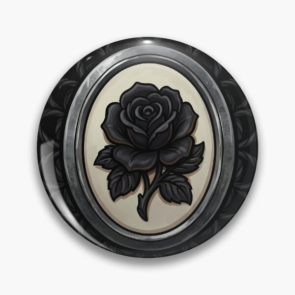 Item preview, Black Lace Occult Objet — Carved Cameo Medallion in a Lace Medallion designed and sold by IllumeInk.