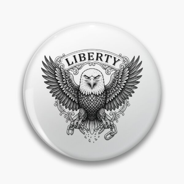 Item preview, Liberty Eagle Breaking Free Vintage Vector    designed and sold by Owcomm.