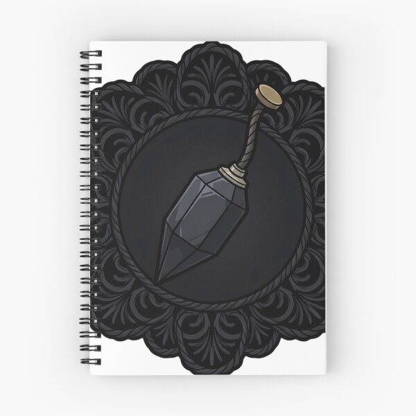 Item preview, Black Lace Occult Objet — Obsidian Pendulum in a Lace Medallion designed and sold by IllumeInk.