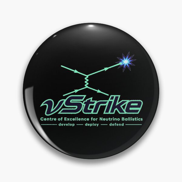 Item preview, Nu Strike: Centre of Excellence for Neutrino Ballistics (dark shirt desgin) designed and sold by RevFreakHorse.