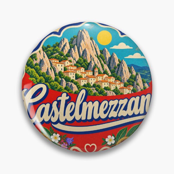 Item preview, Castelmezzano Italy Travel Souvenir Painted Italian Sign designed and sold by VisualArtsOasis.