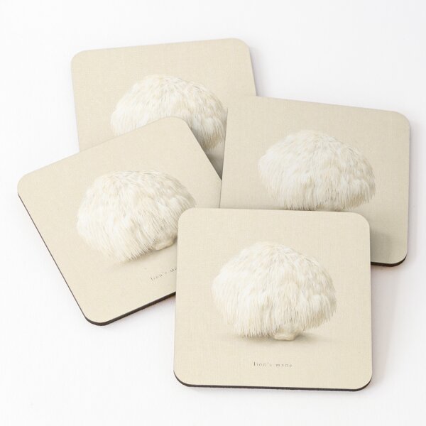 Item preview, Lion's Mane Mushroom Watercolor | Cottagecore Wall Art designed and sold by FixationStudio.