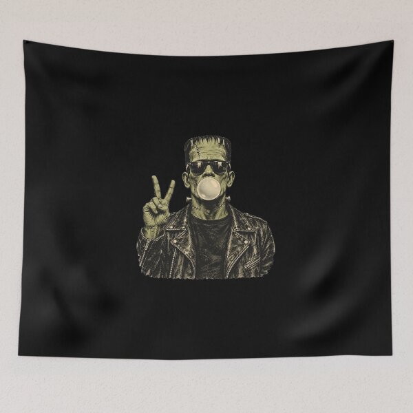 Item preview, Vintage 90s Frankenstein Blowing Bubblegum Heart Sunglasses designed and sold by HokutoKaiStore.