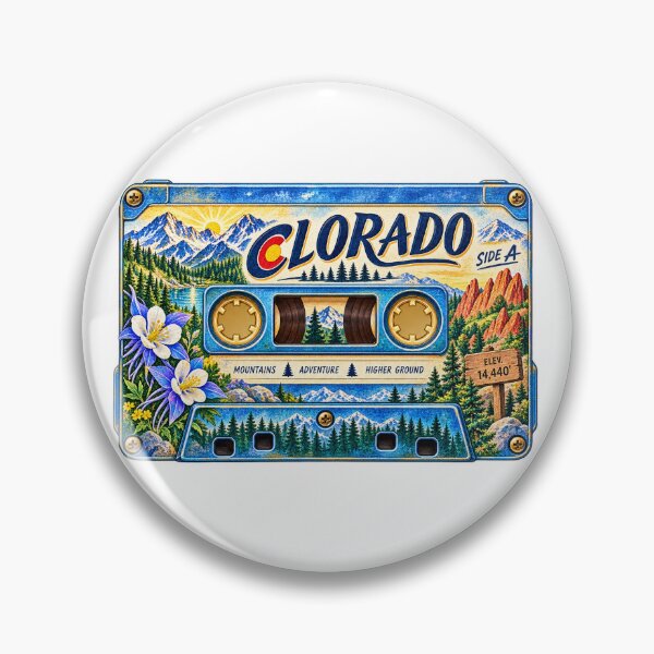 Item preview, Colorado Retro Cassette Tape designed and sold by Whimspired By Paxx.