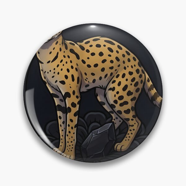 Item preview, Black Lace Occult Familiar — Serval with a Lace Token designed and sold by IllumeInk.