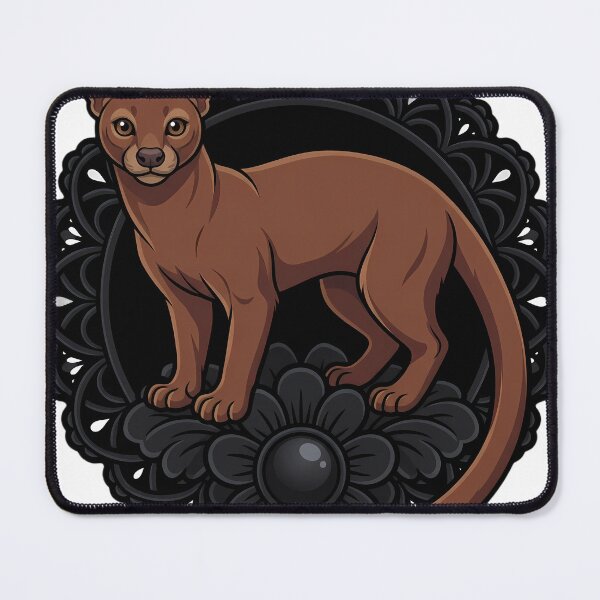 Item preview, Black Lace Occult Familiar — Fossa with a Lace Token designed and sold by IllumeInk.