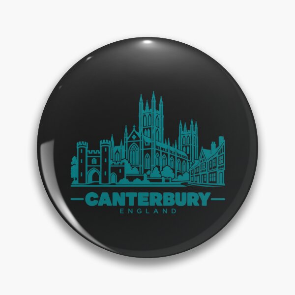 Item preview, Canterbury England Line Art Landmark Poster designed and sold by CMYKStudio.