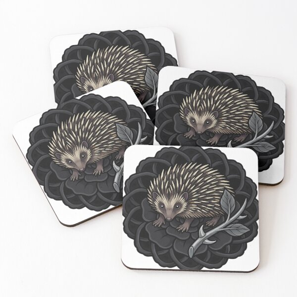 Item preview, Black Lace Occult Familiar — Tenrec with a Lace Token designed and sold by IllumeInk.