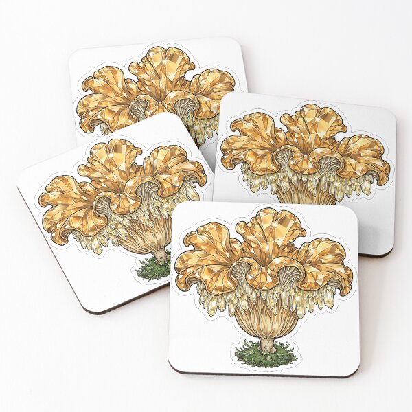 Item preview, Chanterelle Mushroom Crystal Sticker - Golden Topaz Fungi designed and sold by Crystal Critters .