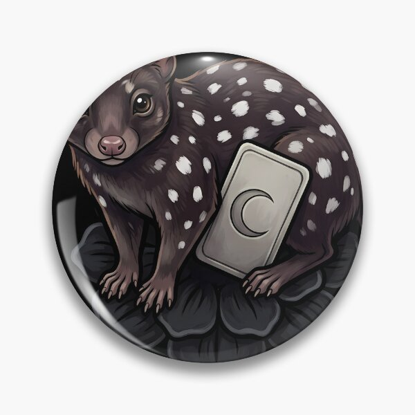 Item preview, Black Lace Occult Familiar — Quoll with a Lace Token designed and sold by IllumeInk.