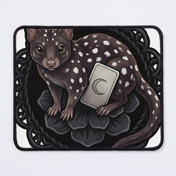 Item preview, Black Lace Occult Familiar — Quoll with a Lace Token designed and sold by IllumeInk.