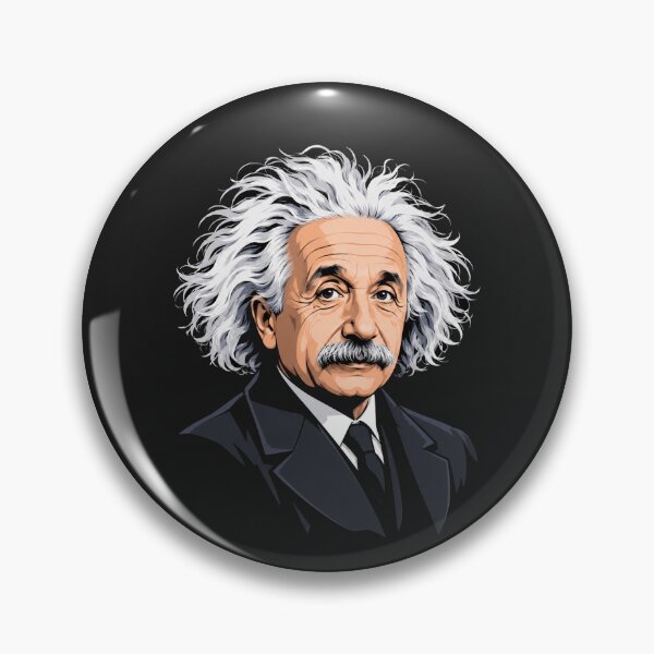 Item preview, Albert Einstein Portrait Vector Art Illustration designed and sold by Owcomm.