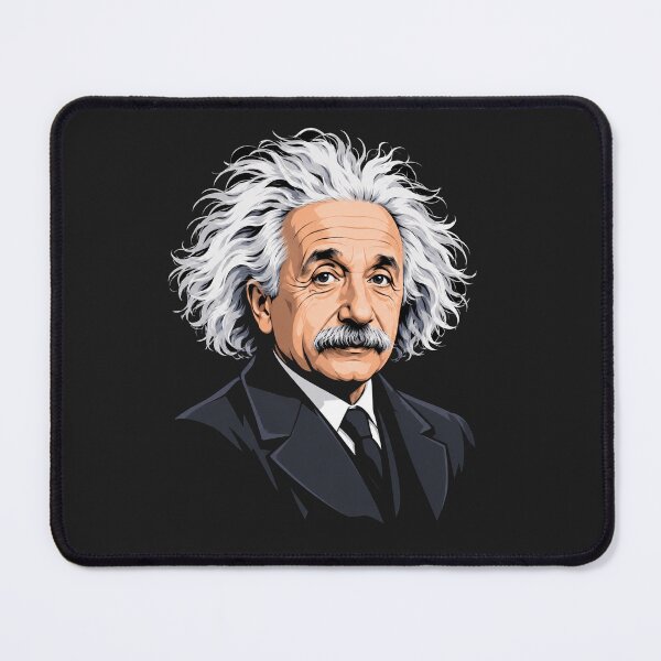 Item preview, Albert Einstein Portrait Vector Art Illustration designed and sold by Owcomm.