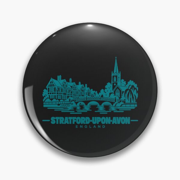 Item preview, Stratford upon Avon England Line Art Landmark Poster designed and sold by CMYKStudio.