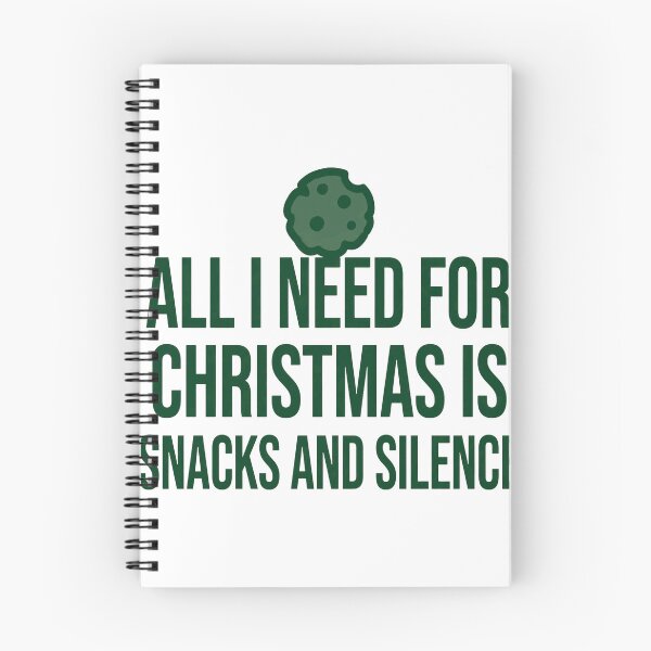 Item preview, All I Need For Christmas Is Snacks And Silence Funny Shirt designed and sold by KERK Art and Design.
