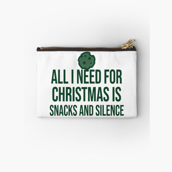 Item preview, All I Need For Christmas Is Snacks And Silence Funny Shirt designed and sold by KERK Art and Design.
