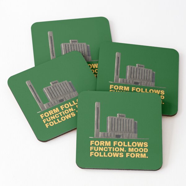 Item preview, Form Follows Function Mood Follows Form – Brutalist & Architecture Humour designed and sold by TribeGlyph.