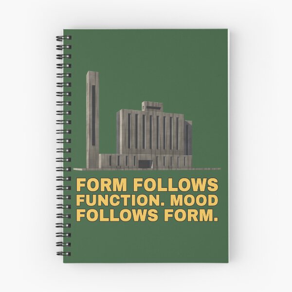 Item preview, Form Follows Function Mood Follows Form – Brutalist & Architecture Humour designed and sold by TribeGlyph.