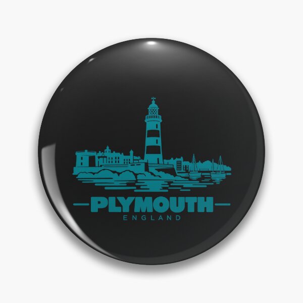 Item preview, Plymouth England Line Art Coastline Poster designed and sold by CMYKStudio.