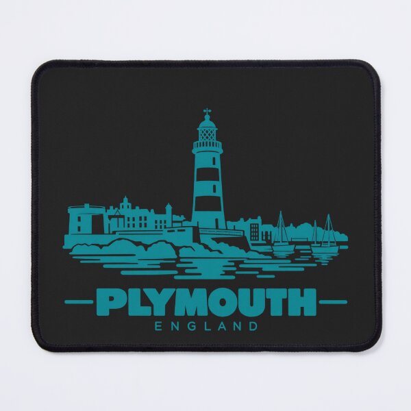 Item preview, Plymouth England Line Art Coastline Poster designed and sold by CMYKStudio.