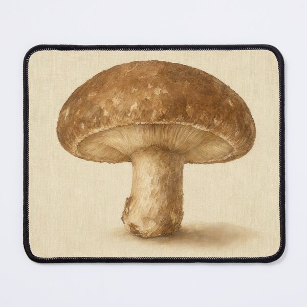 Item preview, Shiitake Mushroom Watercolor | Cottagecore Wall Art designed and sold by FixationStudio.