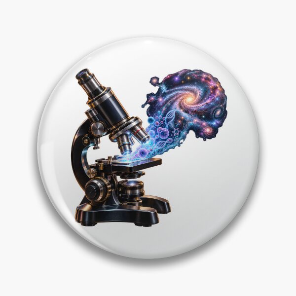 Item preview, Microscope Revealing the Universe – Microscopic to Cosmic Science Art designed and sold by builtforyou.