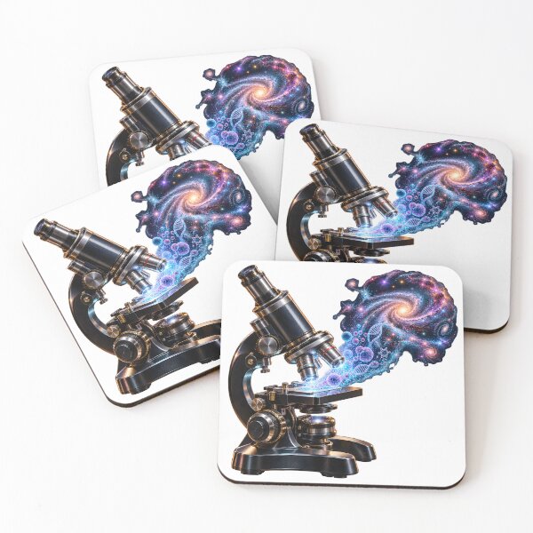 Item preview, Microscope Revealing the Universe – Microscopic to Cosmic Science Art designed and sold by builtforyou.