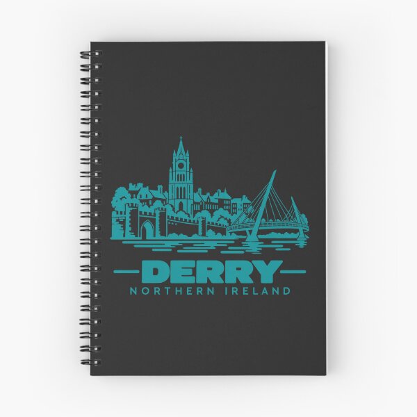 Item preview, Derry Northern Ireland Line Art Landmark Poster designed and sold by CMYKStudio.