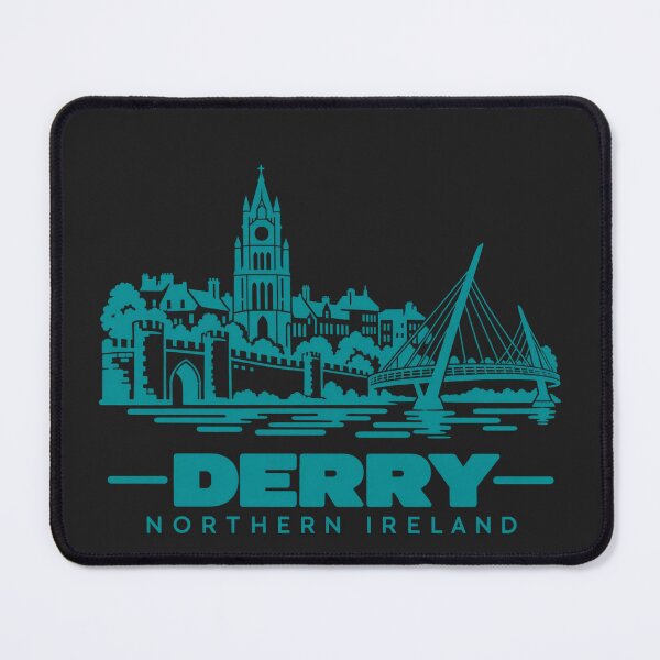 Item preview, Derry Northern Ireland Line Art Landmark Poster designed and sold by CMYKStudio.