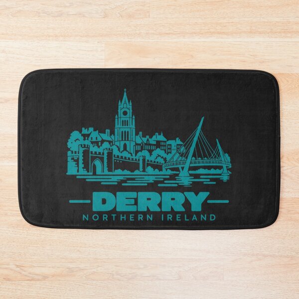 Item preview, Derry Northern Ireland Line Art Landmark Poster designed and sold by CMYKStudio.