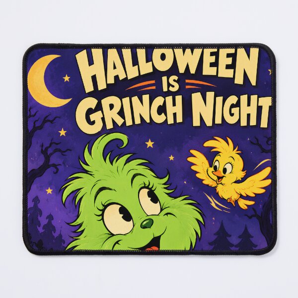 Item preview, Halloween is griCute Green Monster Halloween Night Retro Illustration Halloween is Green Night designed and sold by AnnaAndVibes.