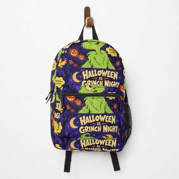 Item preview, Halloween is griCute Green Monster Halloween Night Retro Illustration Halloween is Green Night designed and sold by AnnaAndVibes.