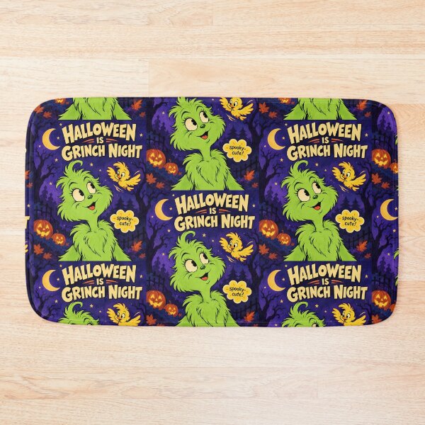 Item preview, Halloween is griCute Green Monster Halloween Night Retro Illustration Halloween is Green Night designed and sold by AnnaAndVibes.