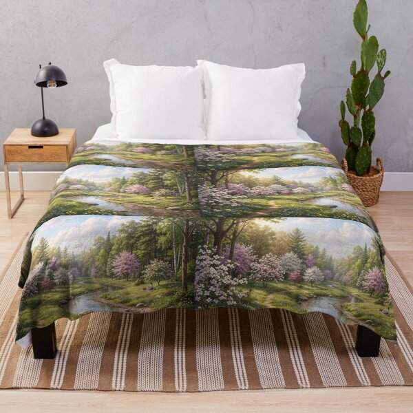 Item preview, Blossoms Along the Meadow Creek designed and sold by amusefullife.