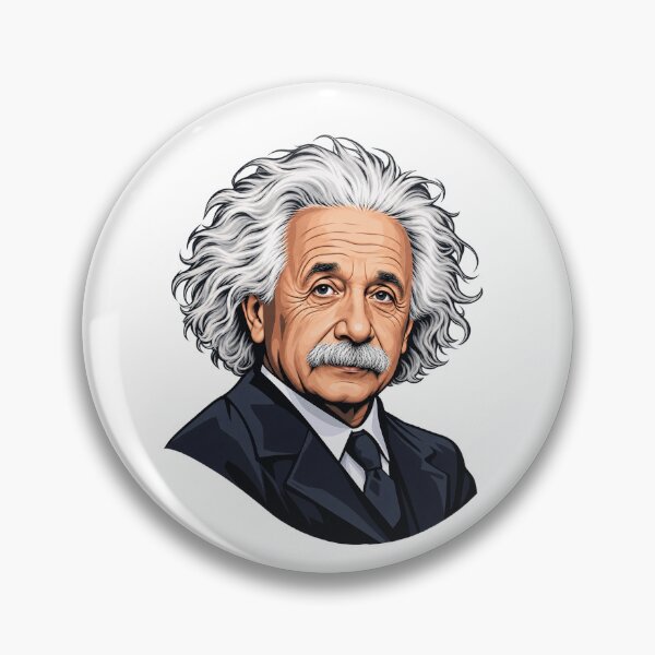 Item preview, Albert Einstein Portrait Scientist Physics Vector Illustration designed and sold by Owcomm.