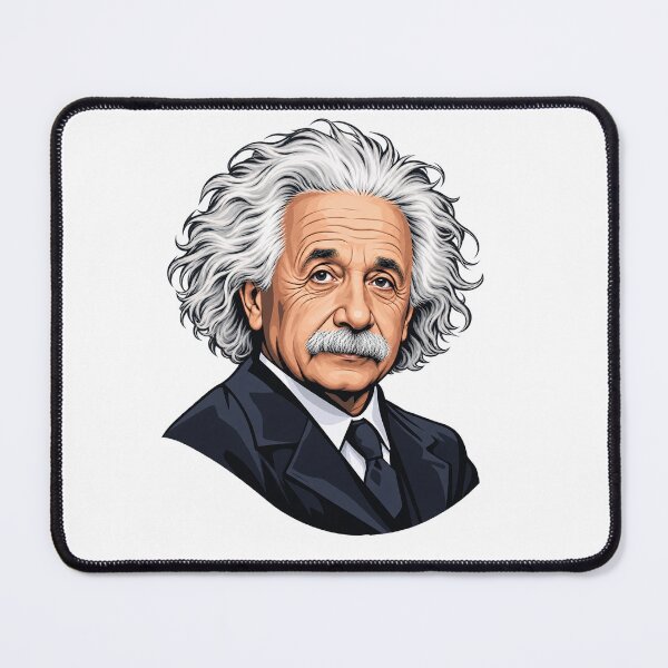 Item preview, Albert Einstein Portrait Scientist Physics Vector Illustration designed and sold by Owcomm.