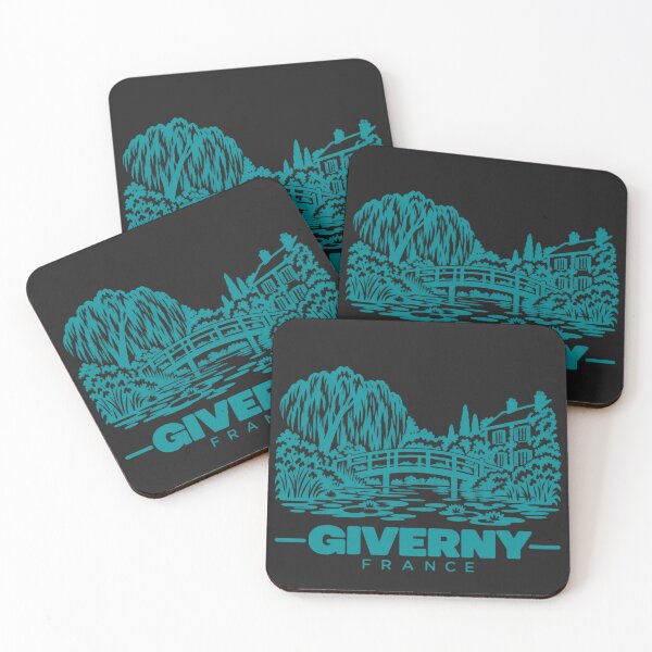 Item preview, Giverny France Line Art Landmark Poster designed and sold by CMYKStudio.