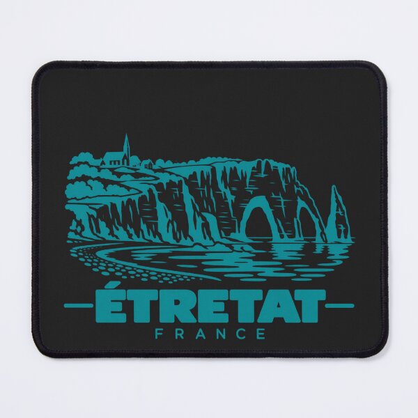Item preview, Etretat France Line Art Coastline Poster designed and sold by CMYKStudio.