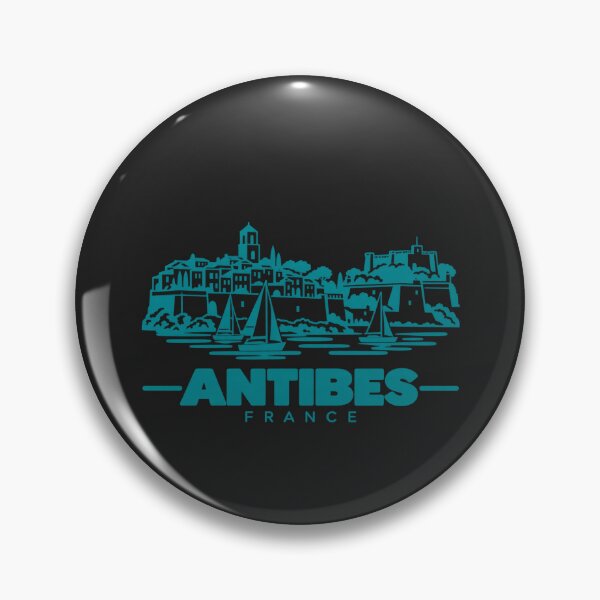 Item preview, Antibes France Line Art Coastline Poster designed and sold by CMYKStudio.