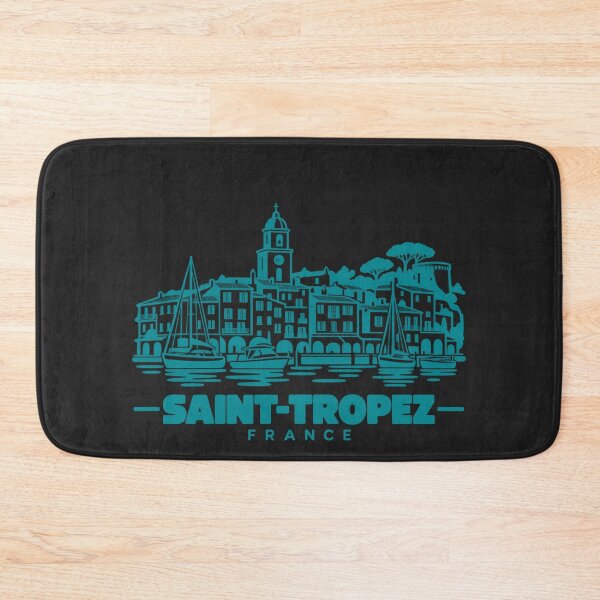 Item preview, Saint Tropez France Line Art Coastline Poster designed and sold by CMYKStudio.