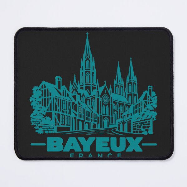 Item preview, Bayeux France Line Art Landmark Poster designed and sold by CMYKStudio.