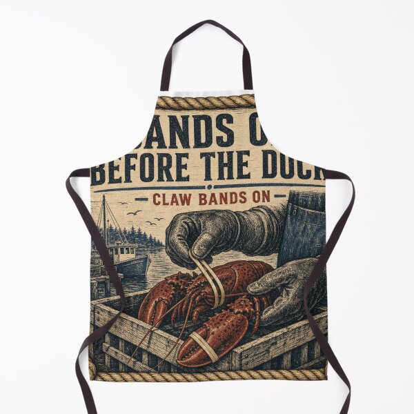 Item preview, Bands On Before the Dock Lobster Claw Banding Vintage Emblem designed and sold by BoosterShop.