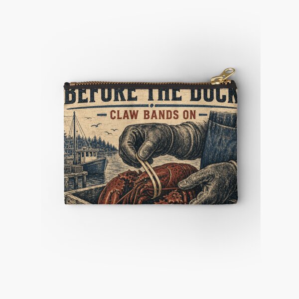 Item preview, Bands On Before the Dock Lobster Claw Banding Vintage Emblem designed and sold by BoosterShop.