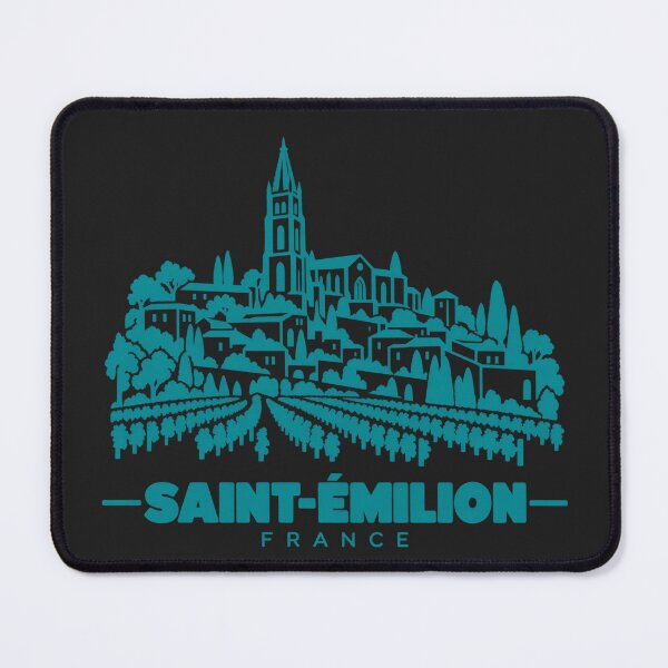 Item preview, Saint Emilion France Line Art Landmark Poster designed and sold by CMYKStudio.