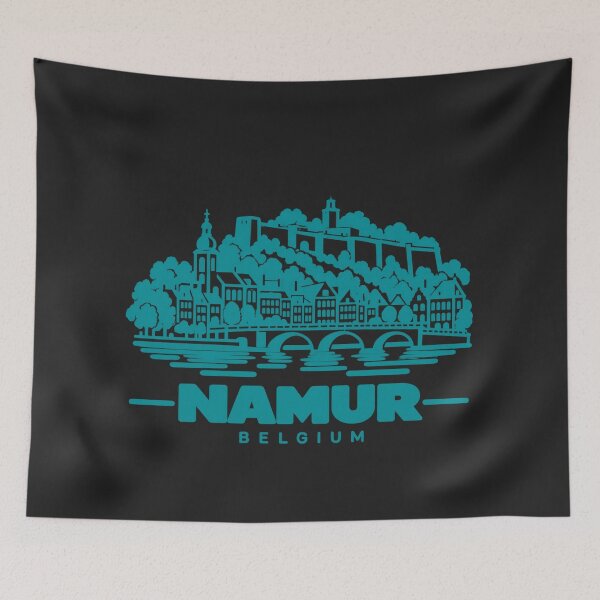 Item preview, Namur Belgium Line Art Landmark Poster designed and sold by CMYKStudio.