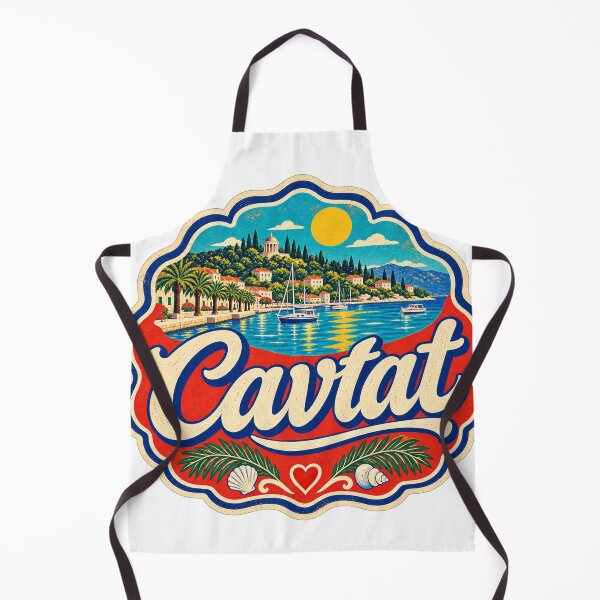 Item preview, Cavtat Croatia Travel Souvenir Painted Mediterranean Sign designed and sold by VisualArtsOasis.