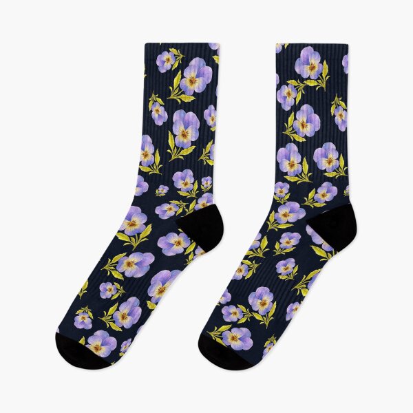 Item preview, Pansy Garden - Midnight Navy designed and sold by Piret Victoria Ribas.