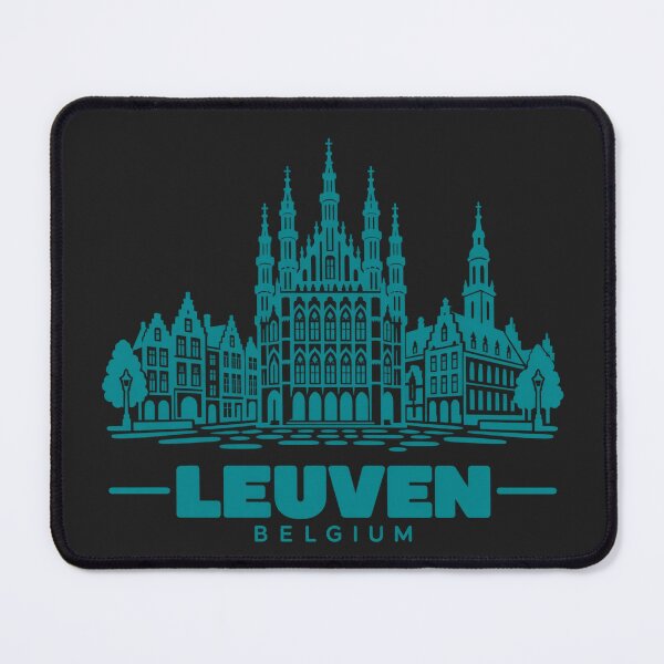 Item preview, Leuven Belgium Line Art Landmark Poster designed and sold by CMYKStudio.
