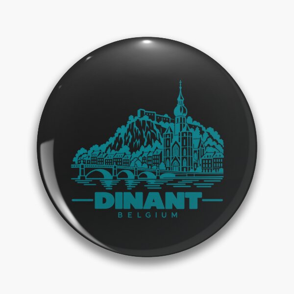 Artikelvorschau, Dinant, Belgien – Wahrzeichen-Poster (Linienkunst) entworfen und verkauft von CMYKStudio.