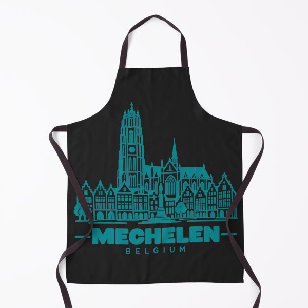 Item preview, Mechelen Belgium Line Art Landmark Poster designed and sold by CMYKStudio.